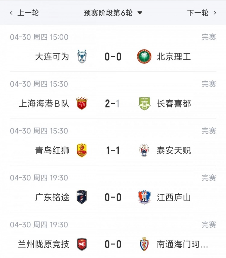 海港B队2-1击退长春喜都取三连胜,北区榜首优势扩大 海港B队2-1击退长春喜都取三连胜,北区榜首优势扩大