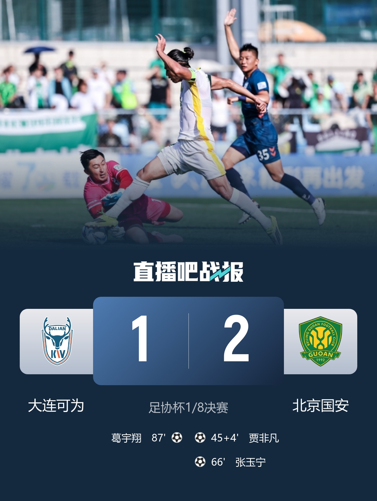 VAR三度改判+两球被吹 国安2-1胜大连可为进足协杯八强 VAR三度改判+两球被吹 国安2-1胜大连可为进足协杯八强