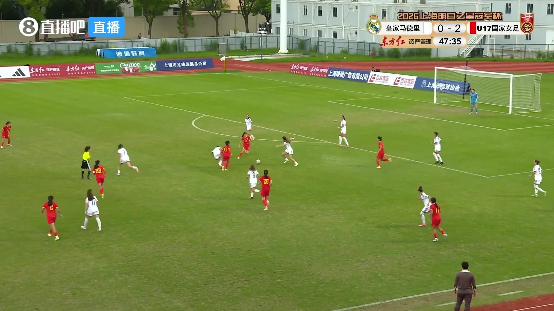 没悬念了！U17中国女足3-0领先，杨瑜涵破门